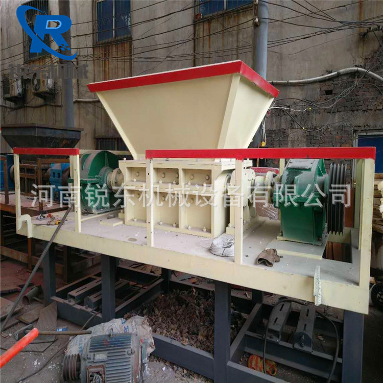 双轴撕碎机易拉罐油漆桶压块