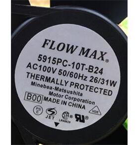 原装NMBFLOWMAX5915PC-10T-B2417238AC100V31W轴流风机