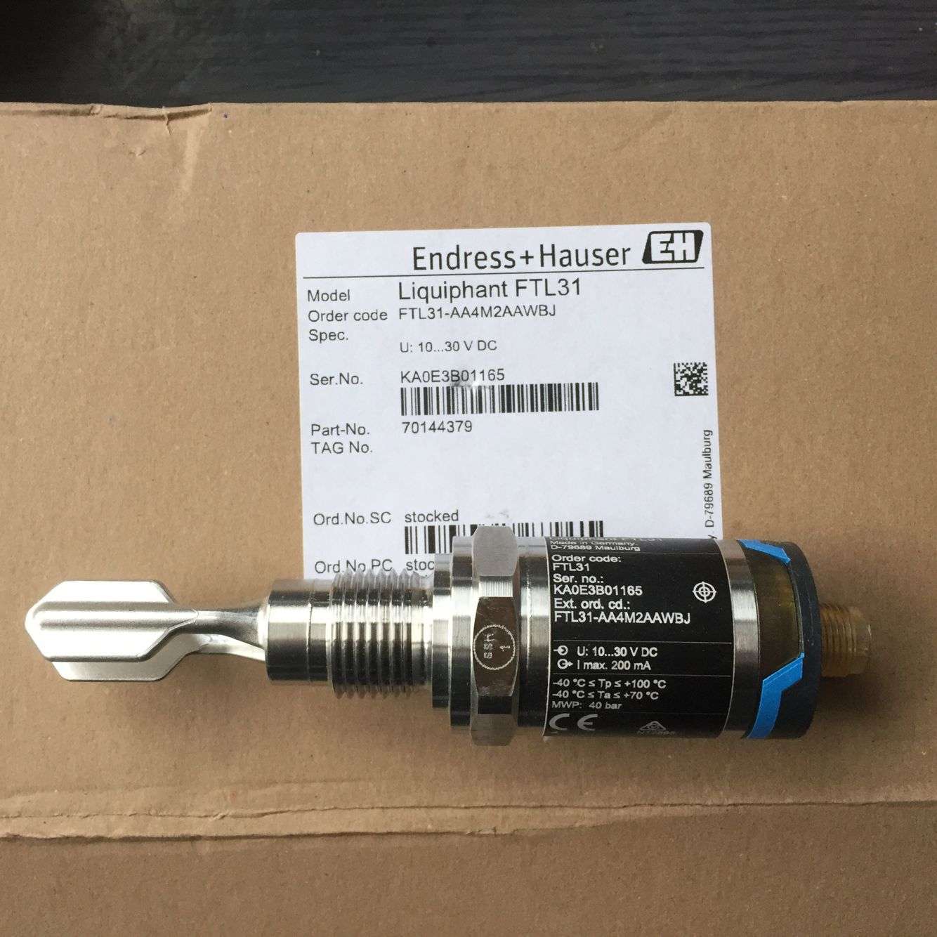 FTL31-AA4U3BAWSJ 音叉物位计 液位计 E+H 恩德斯豪斯 现货