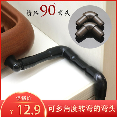 极速茶盘a茶海转接头配件茶具出水管排水导水管90度弯头茶台通用