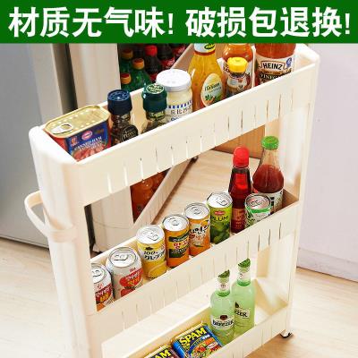 极速10cm18cm移动缝隙窄x柜浴室洗衣机厨房冰箱窄缝储物夹缝收纳
