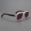 Yellow Frame Tortoise Shell Legs + Polarized Purple Lenses