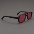 Matte Black Frame + Polarized Pink Lenses