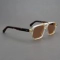 Yellow Frame Tortoise Shell Legs + Polarized Light Brown Lenses