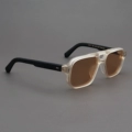 Matte Yellow Frame, Matte Black Legs + Polarized Light Brown Lenses