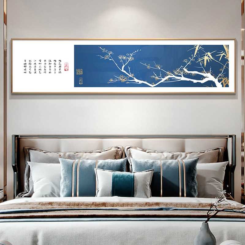 酒店饭馆餐厅g装饰画新中式茶室客厅沙发背景墙挂画主卧室床头壁