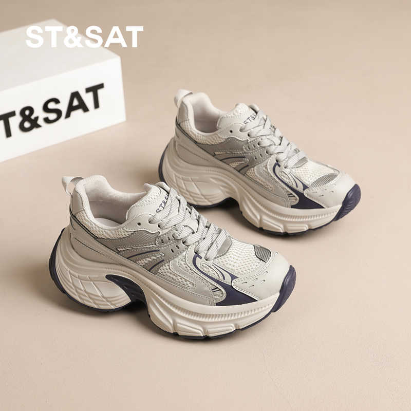 星期六老爹鞋厚底增高显腿长休闲