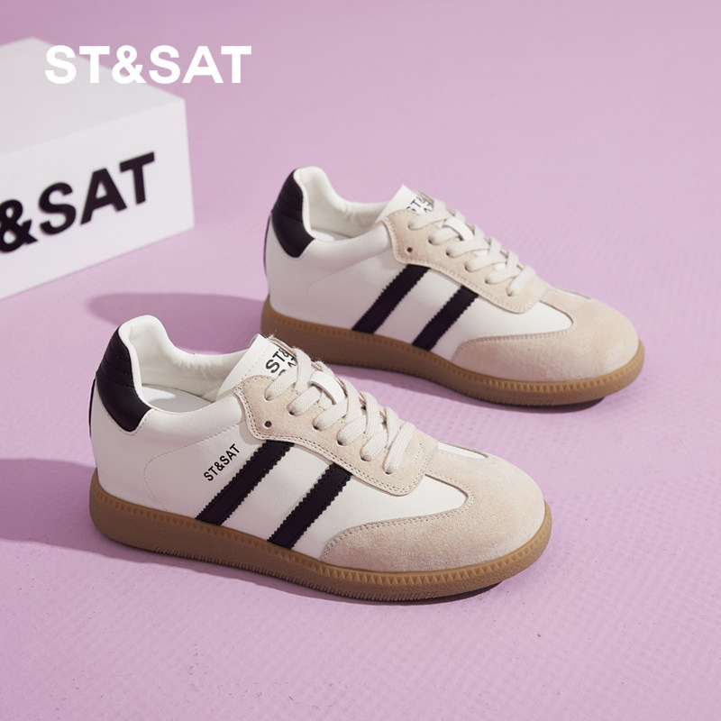 星期六德训鞋增高4CM34小码厚底