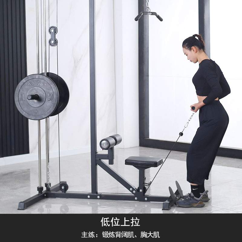 高低拉训练器健身房用推举训练腰肌背肌臂力多功能高低拉