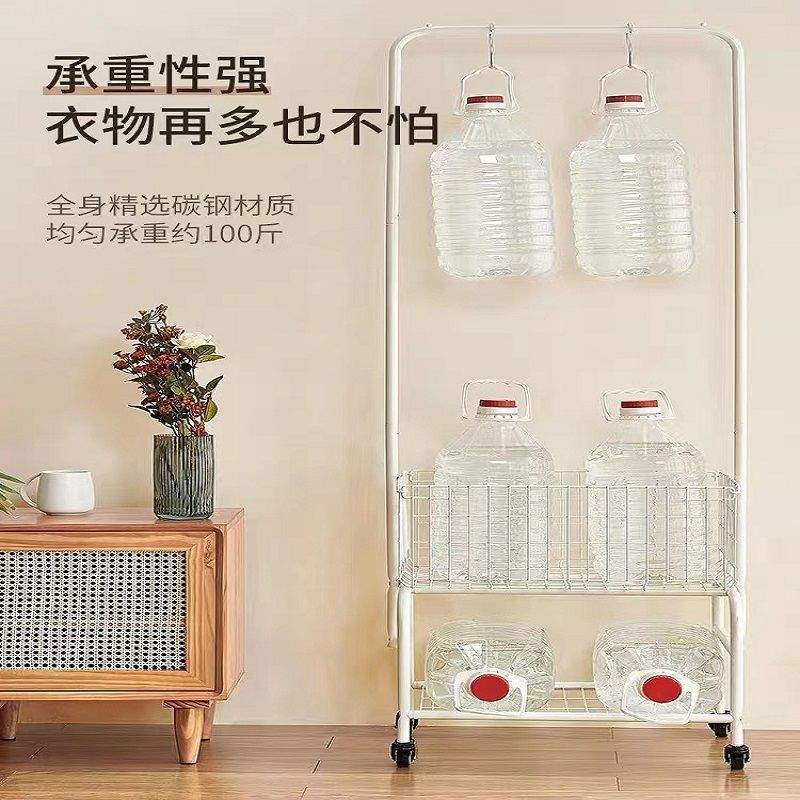 移动服装店展示架落地式专用女装陈列挂衣架带轮子购物推车置物架