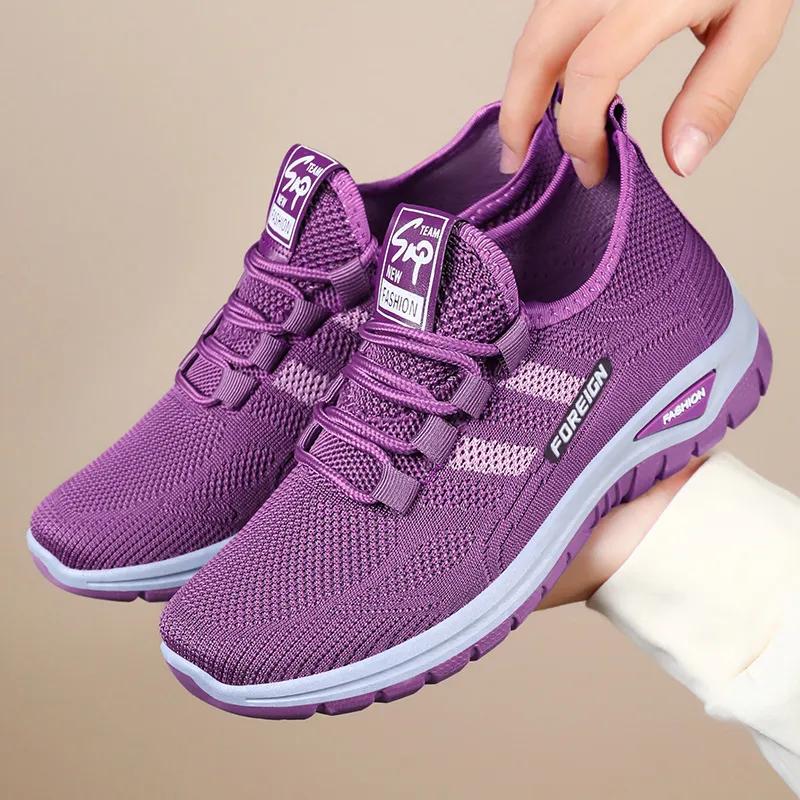 鞋子女新款百搭浅口休闲鞋透气网面女鞋软底舒适单鞋厚底鞋子女款,女鞋,时尚芭蕾鞋,淘宝优惠券,粉丝福利购,淘宝优惠卷