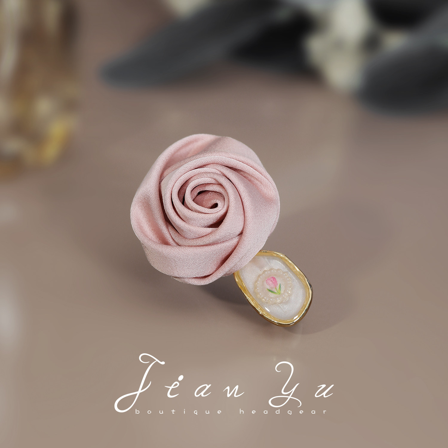 轻奢粉玫瑰绢花发夹芭蕾风少女侧边发卡手工布艺高级感立体边夹女,饰品/流行首饰/时尚饰品新,发饰,淘宝优惠券,粉丝福利购,淘宝优惠卷