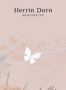 Herrin Dorn 赫琳德 漫步庄园系列灵动蝴蝶项链 英式浪漫轻奢气质