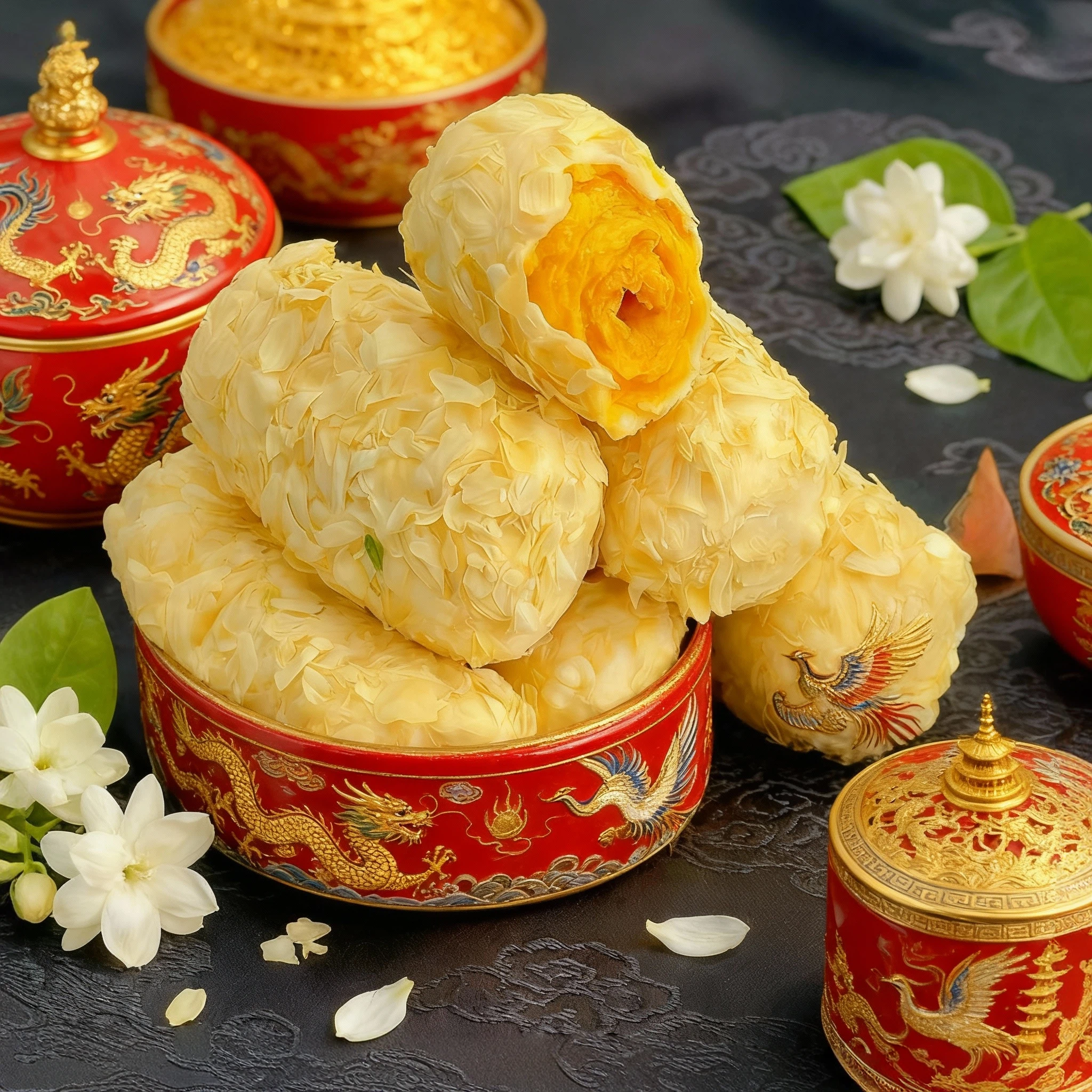 茉莉花拉丝奶酥燕麦原味紫薯味蛋黄卷独立包装180克茶点休闲零食