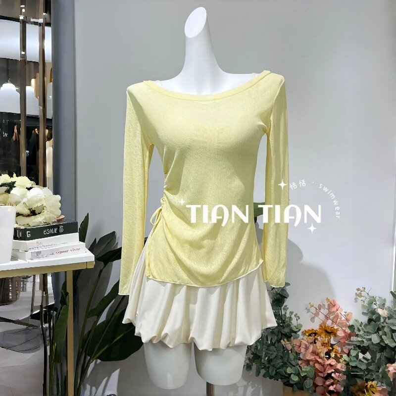 泳衣女裙式分体韩版ins风高颜值