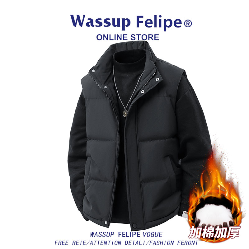 WASSUPFELIPE秋冬季立领马甲