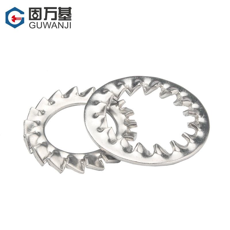 04不锈钢768锯齿内垫3圈止退垫片外锯齿防滑止动垫片MM4M5M6M8-M3