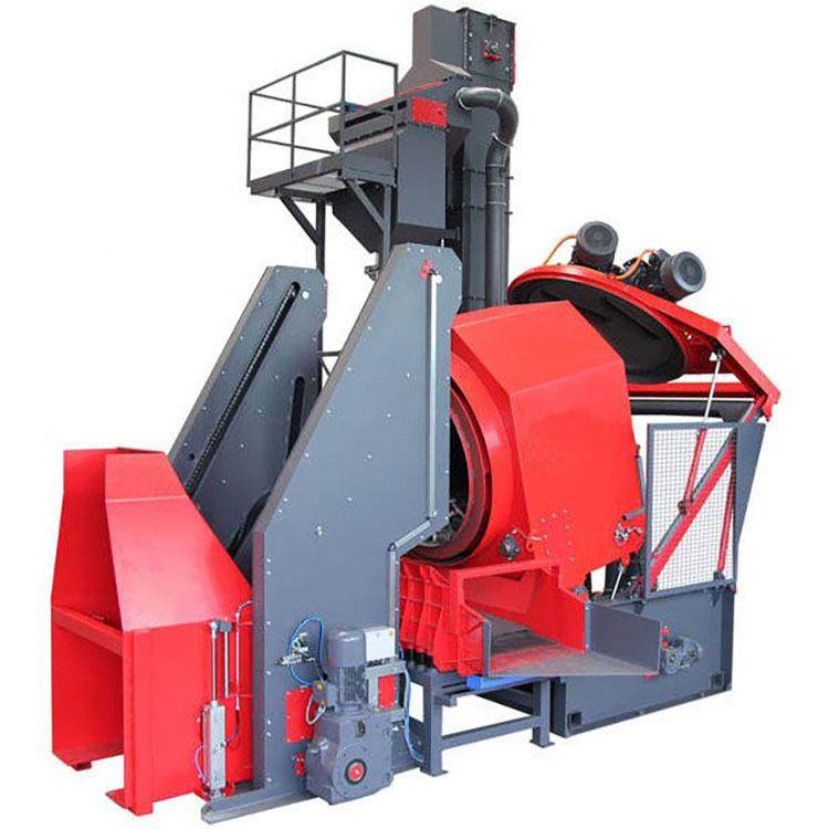 滚筒式理抛丸斜清理机 倾滚筒批量清金属表面除锈除漆 自动ZEM除