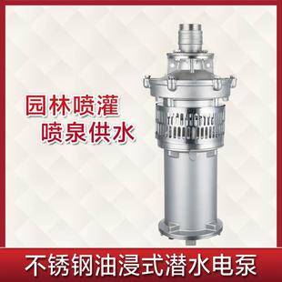 电机QY油浸泵4kw定制316不锈钢耐酸碱水泵厂家 农用潜水泵油浸式