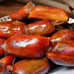 四川排骨香肠正宗麻辣腊肠重庆特产腊排骨肠农家自制烟熏原味腊肉