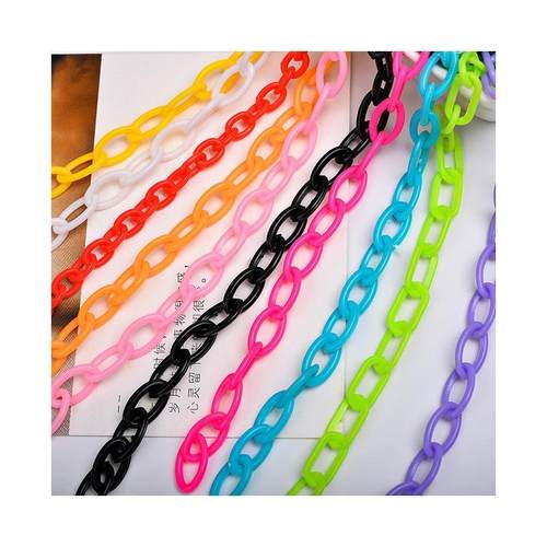 马卡龙链条彩色亚克力链条