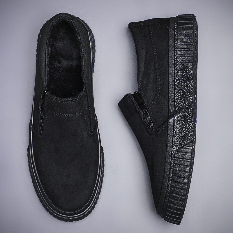 棉鞋男鞋冬季加绒保暖休闲鞋布鞋