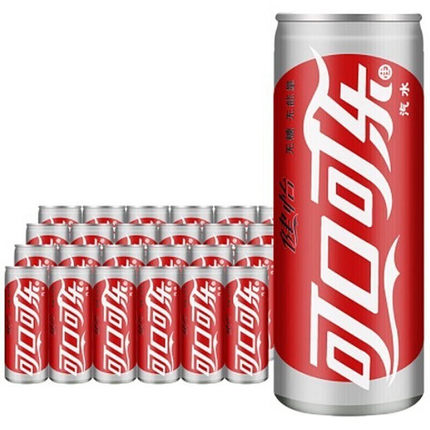 可口可乐（Coca-Cola）健怡无糖碳酸饮料汽水330ML*24罐