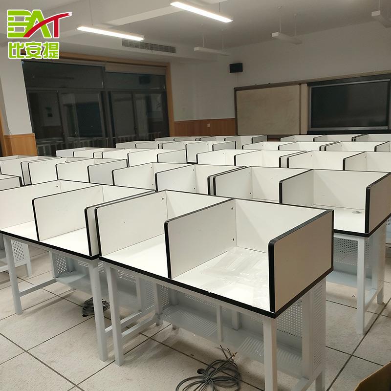 学校计算机教室电脑桌椅驾校考试学生培训班机房双人电脑桌椅
