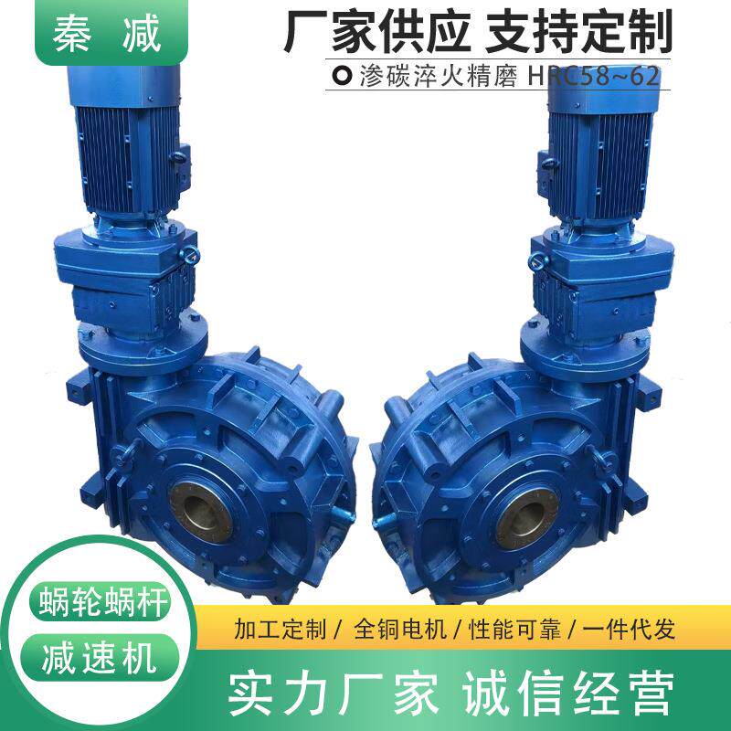 轧钢辅助蜗轮蜗杆减速机SCWS250配摆线组合机超大速比可反向自锁