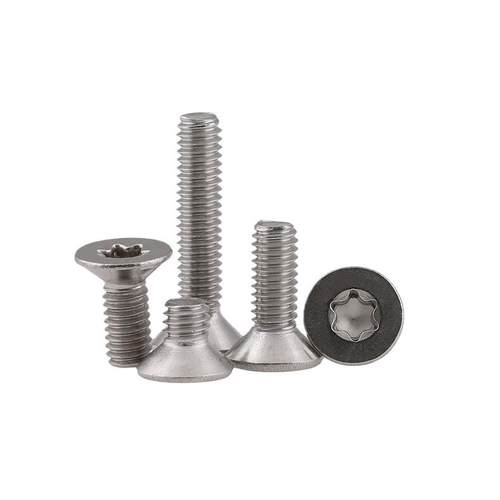 304不锈钢沉头内梅花螺丝GB2673内六角梅花头防盗螺丝钉M2M4M6M8