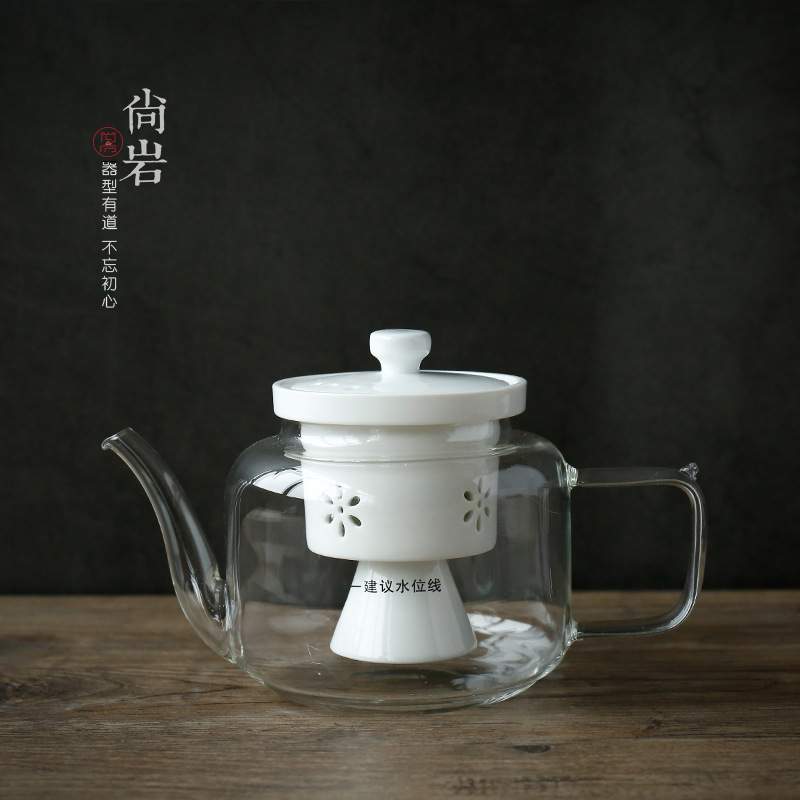 黑茶蒸汽煮茶器家用玻璃普洱煮茶壶陶瓷过滤内胆电陶炉温茶壶套装