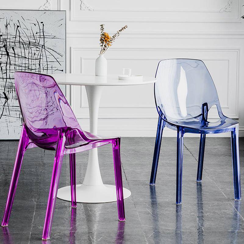 亚克力透明椅子魔鬼幽灵椅水晶凳北欧餐椅创意网红化妆椅塑料凳子