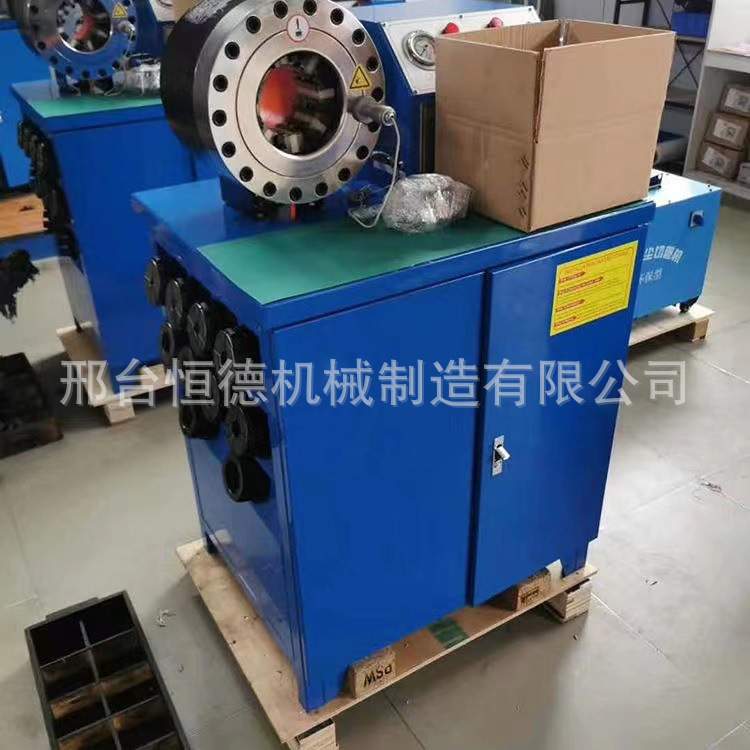 钢管缩管机建筑脚手架缩头机液压立卧油管胶管扣压机大棚管缩口机