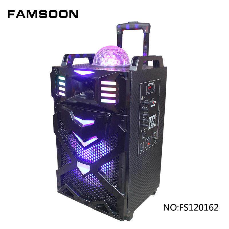 12寸户外拉杆音响地摊充电电瓶音箱便携式移动广场音响