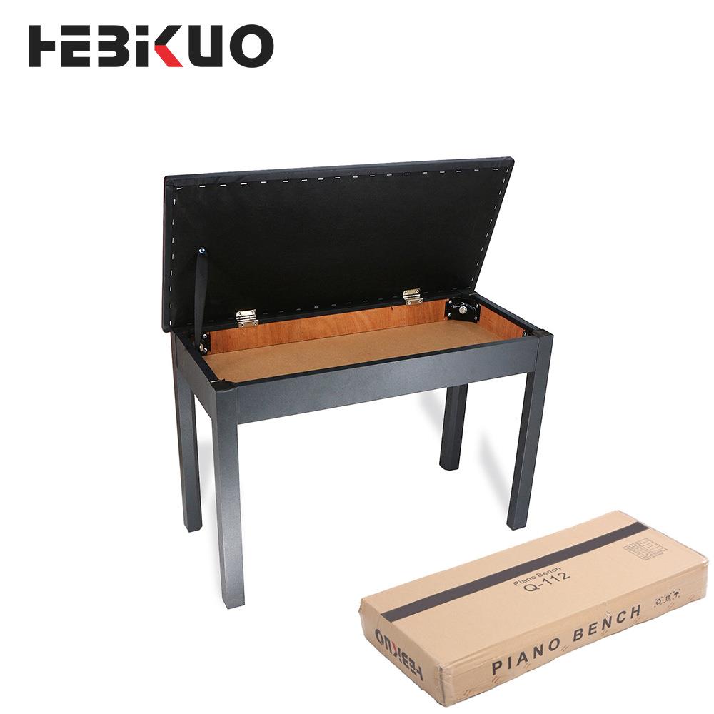 卡瓦依钢琴欧式双人高级儿童带书箱实木古筝琴凳乐器配件木质