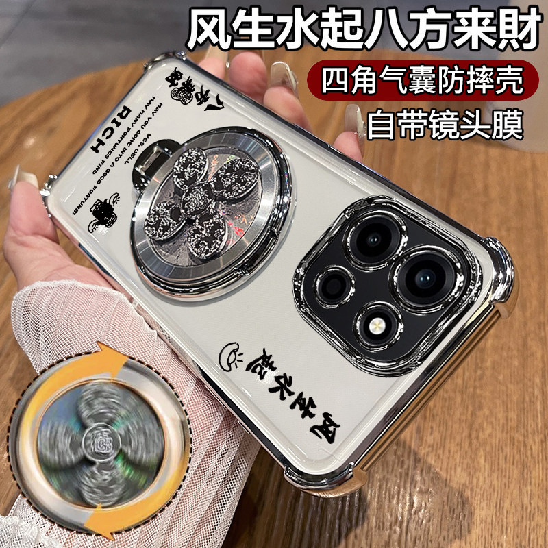 适用一加turbo6手机壳1加trubo6保护硅胶套PLU110带镜头膜全包气囊防摔透明软支架高级感oneplus男女oppo新款