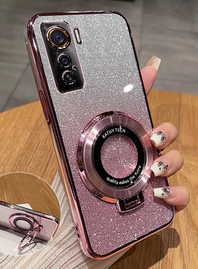 适用vivoiqoo5手机壳iqoo5pro硅胶保护套vivo全包防摔V2024A透明vivoiq005软壳icoo5闪粉por男女iq带支架2025