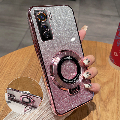 适用vivoiqoo5手机壳iqoo5pro硅胶保护套vivo全包防摔V2024A透明vivoiq005软壳icoo5闪粉por男女iq带支架2025