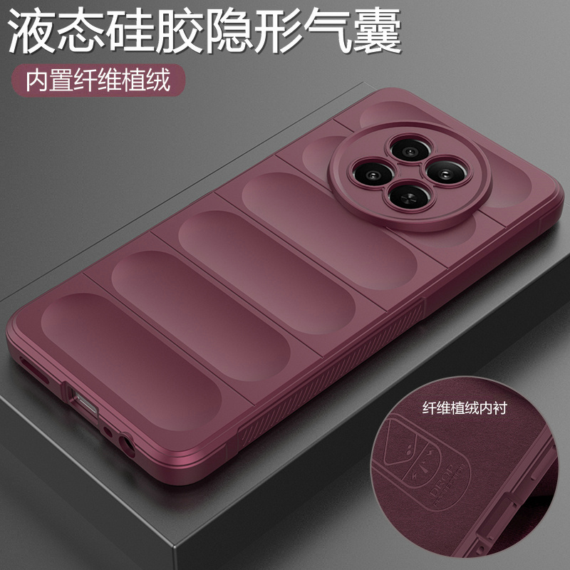 适用真我12/12x液态硅胶气囊壳