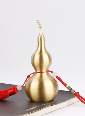 纯铜葫芦挂件大小号开口八卦铜葫芦家居客厅汽车装饰品铜葫芦摆件