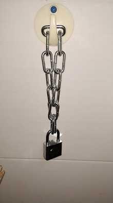 铁链子加长款锁链连锁狗笼链条锁大门锁加粗商铺多用途挂锁电单车