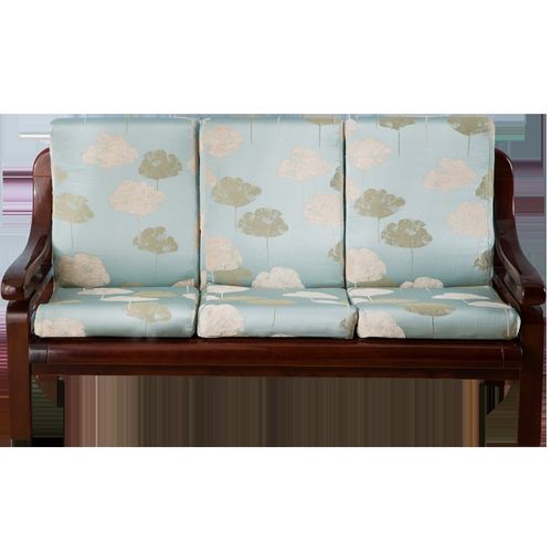 红木质实木沙发垫带靠背加厚连体春秋椅中式三人座可拆洗海绵坐垫