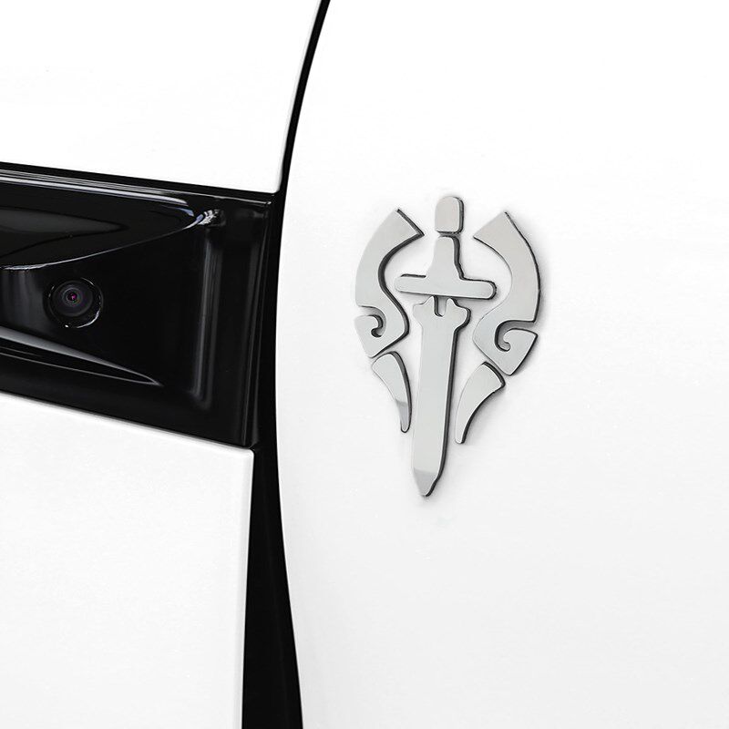 剑三汽车金属立体车贴七秀坊纯阳天策府唐门万花谷武侠江湖游戏贴