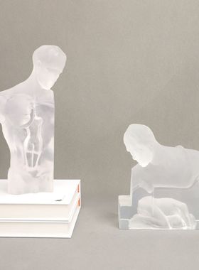 欧式树脂人摆件样板房售楼部卧室书房客厅餐厅桌面玄关饰品摆件