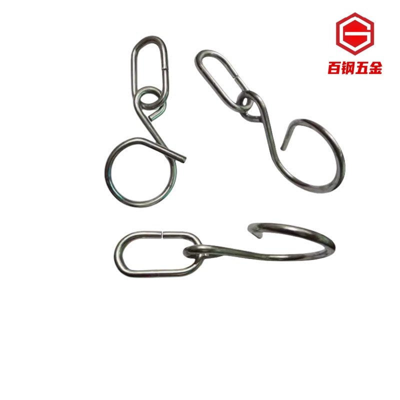 65锰钢线缆挂钩金属电线卡扣固定线缆线夹钩子镀锌绳钩电缆线卡扣