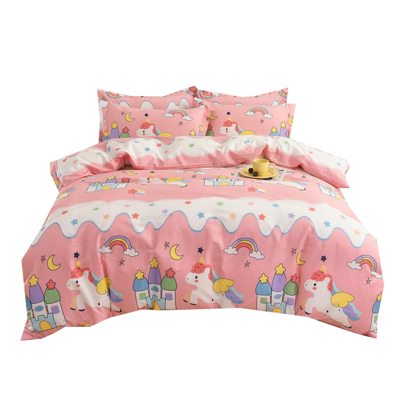 1米35床上四件套全棉纯棉1.8x2米被套1.35一米三五1.5床笠款8八二