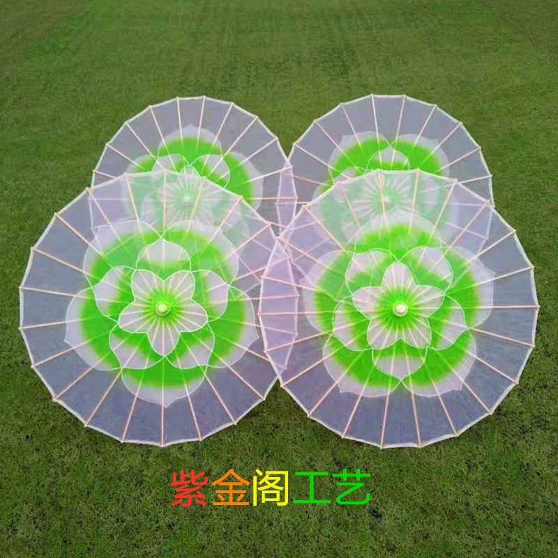 包邮茉莉情怀舞蹈演出道具伞茉莉花开绘画伞舞台走秀工艺伞