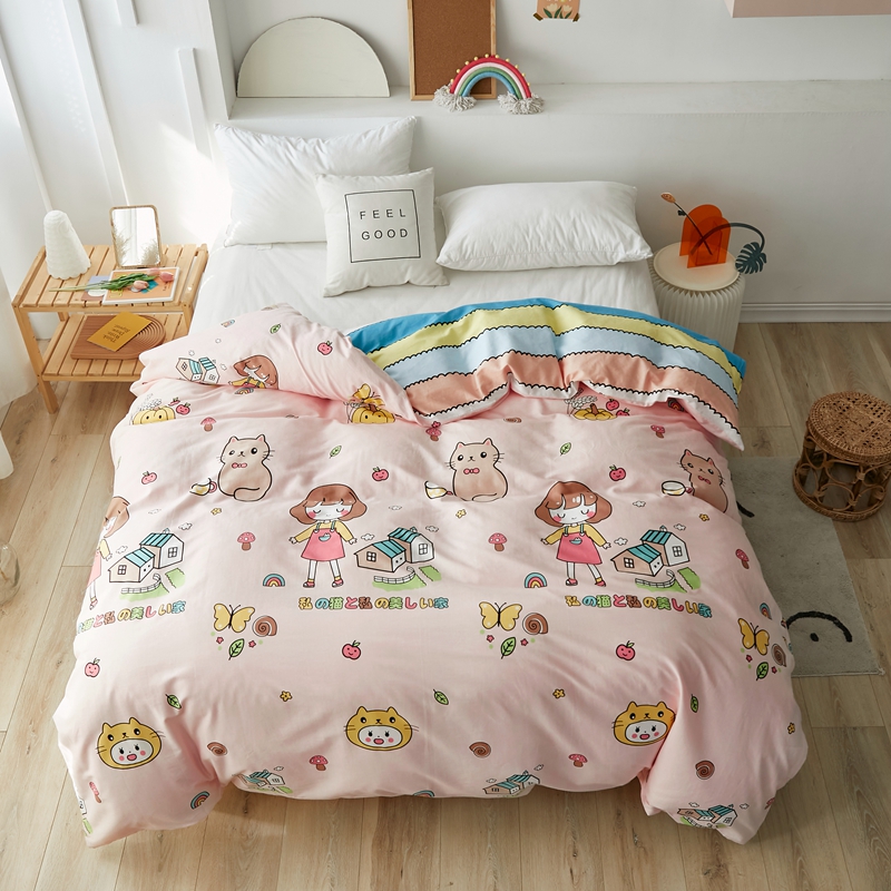 纯棉被套单件单人全棉被罩150x200x230学生儿童定做1.2米1.5mx2.0