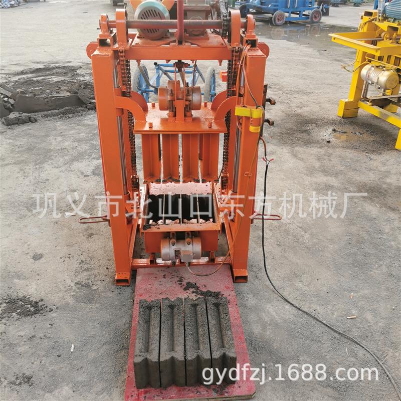 小40砖机生产厂家实心砖面上带凹槽 方块制砖机 砖头机械销量高