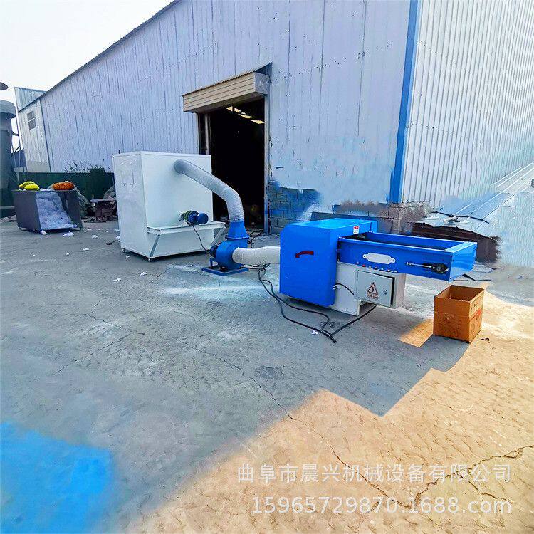 枕头靠垫毛绒玩具填充机  PP棉丝绵双头充棉机 大抱枕充装机厂家